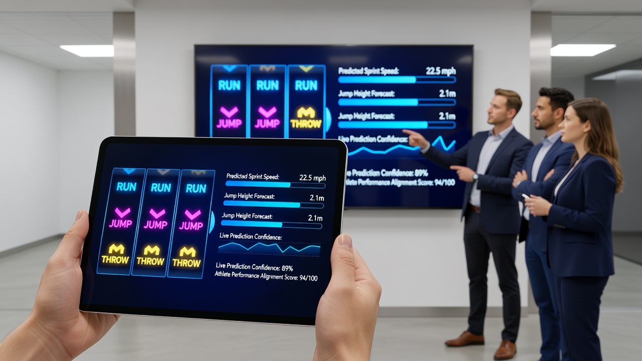 Mobile App-Oberfläche mit integrierten Walzen- und Sportwetten-Funktionen