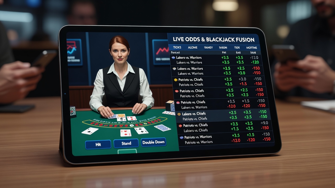 Die Verschmelzung von Live-Dealer-Blackjack und dynamischen Sportwettenquoten auf mobilen Geräten